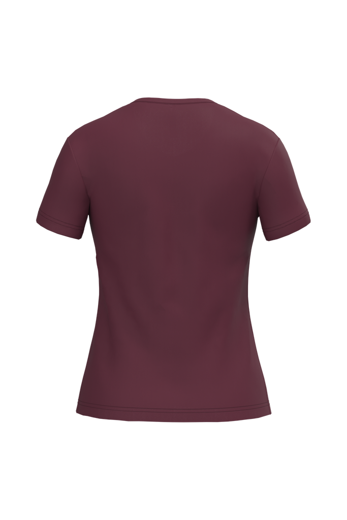 Kariban T-shirt col V manches courtes femme Wine (K381)