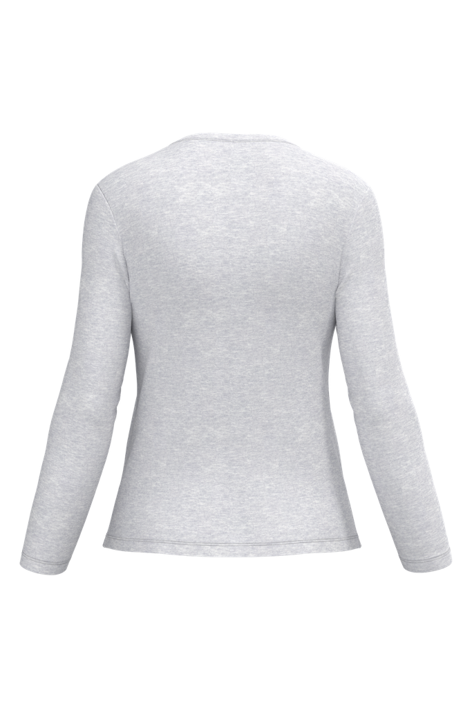 Kariban T-shirt col rond manches longues femme Ash Heather (K383)