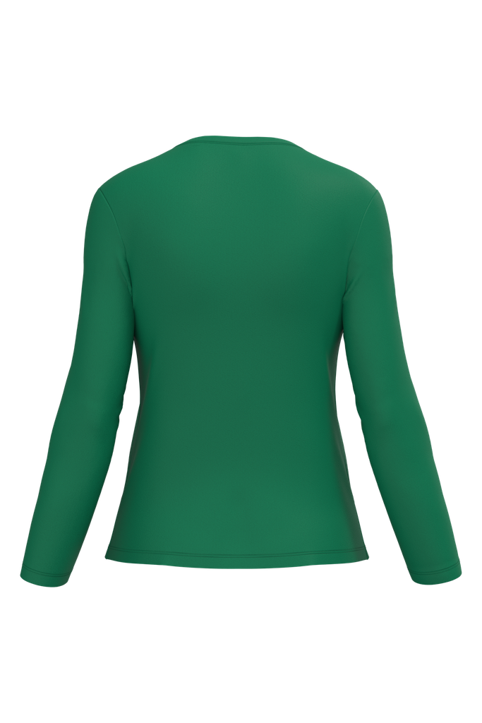 Kariban T-shirt col rond manches longues femme Kelly Green (K383)