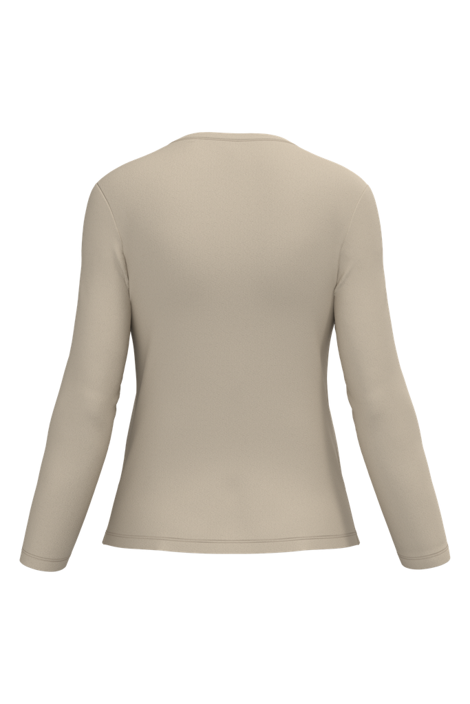 Kariban T-shirt col rond manches longues femme Light Sand (K383)