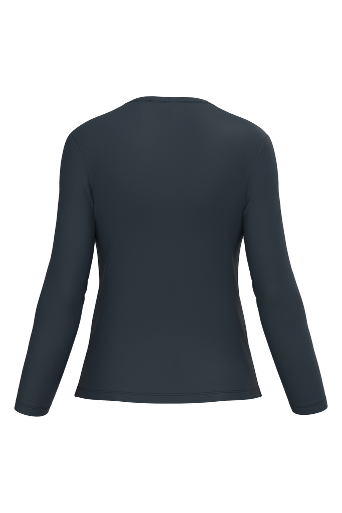 Kariban T-shirt col rond manches longues femme Navy (K383)