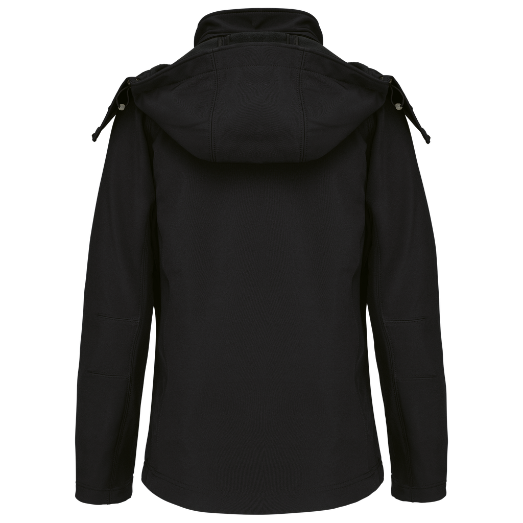 Kariban Veste softshell à capuche amovible femme Black (K414)