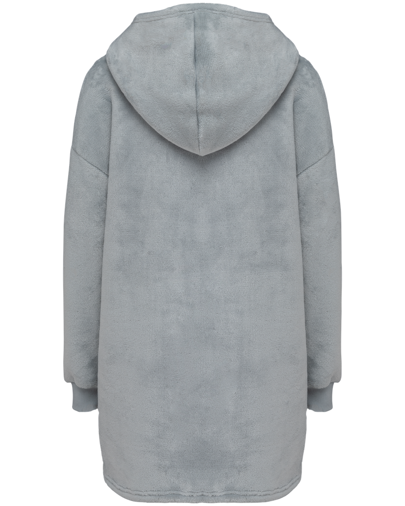 Kariban Plaid poncho enfant Snow Grey (K430)