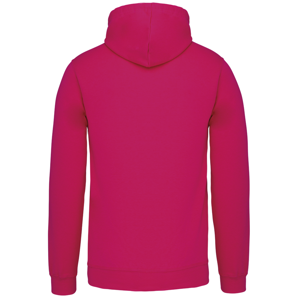 Kariban Sweat-shirt capuche contrastée homme Fuchsia / Fine Grey (K446)