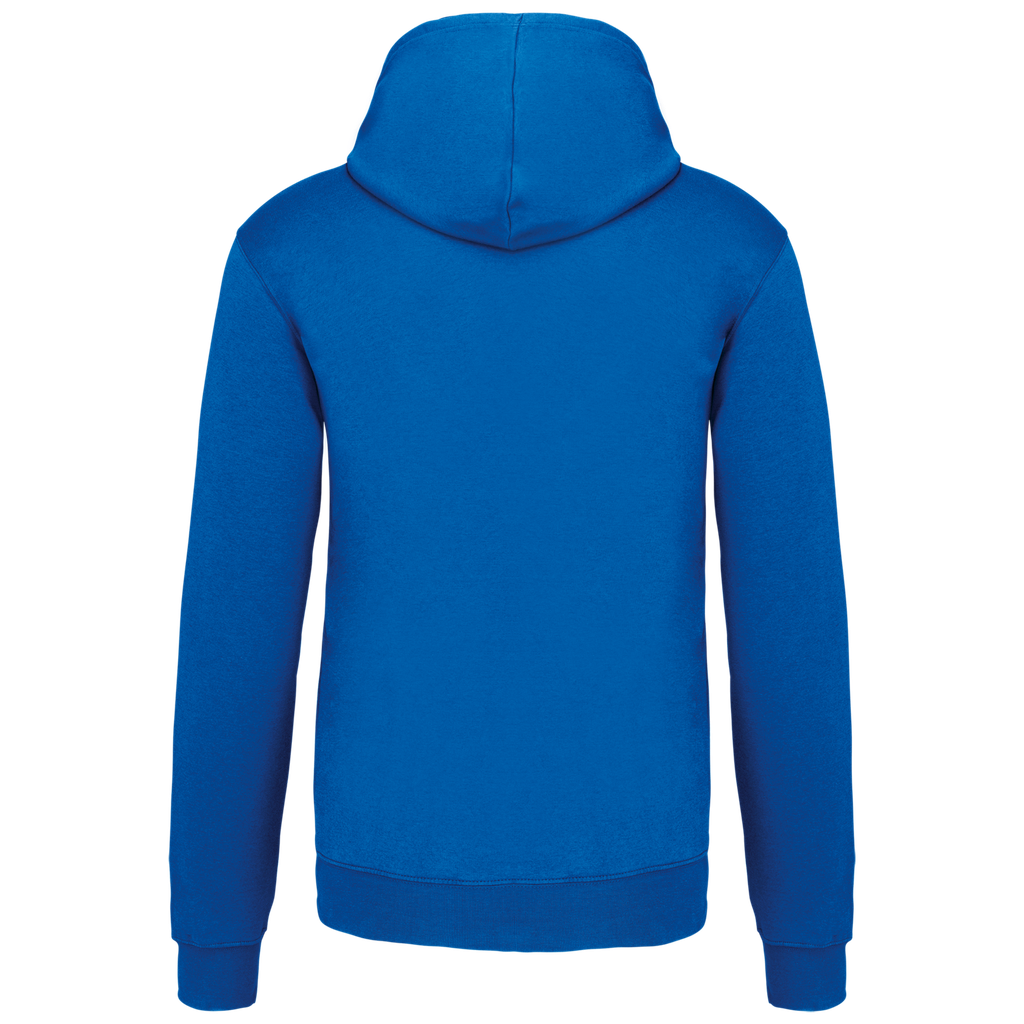 Kariban Sweat-shirt capuche contrastée homme Light Royal Blue / Yellow (K446)