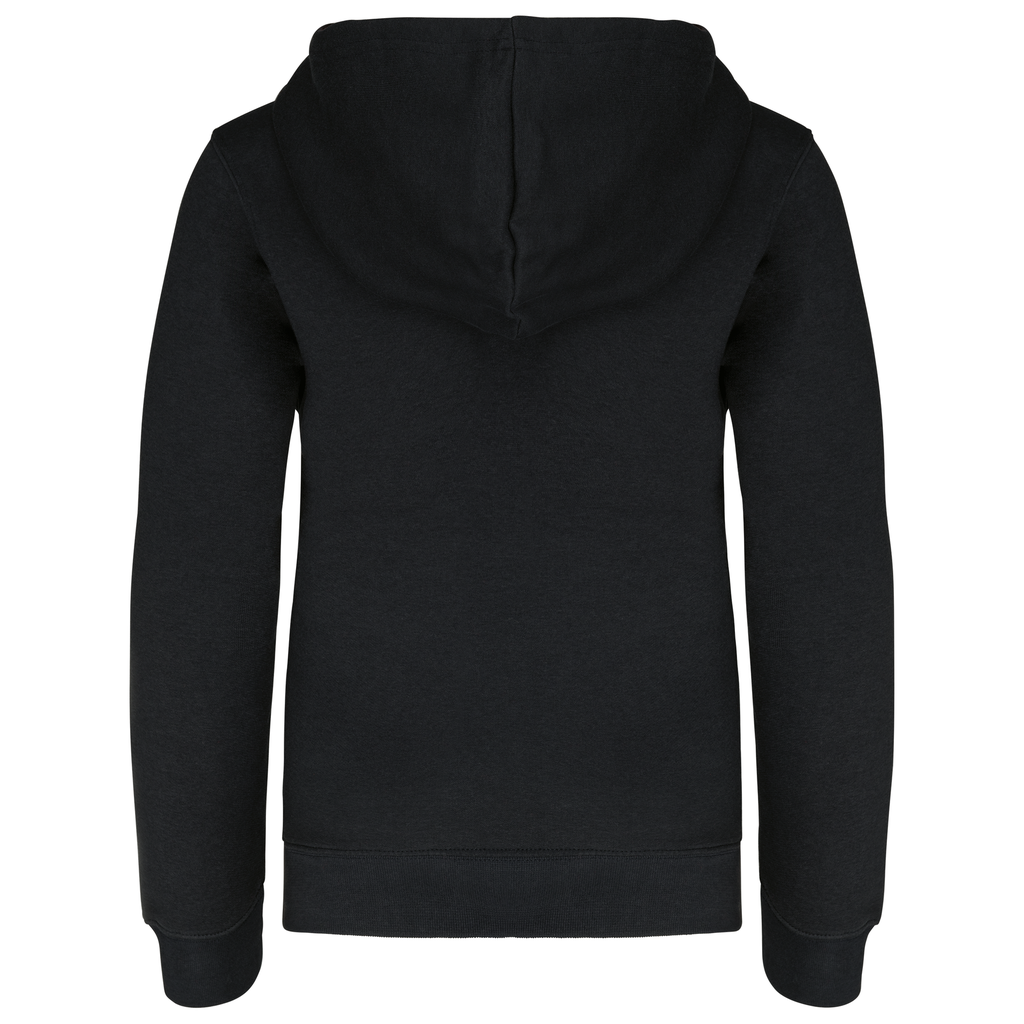 Kariban Sweat-shirt capuche contrastée enfant Black / Yellow (K453)