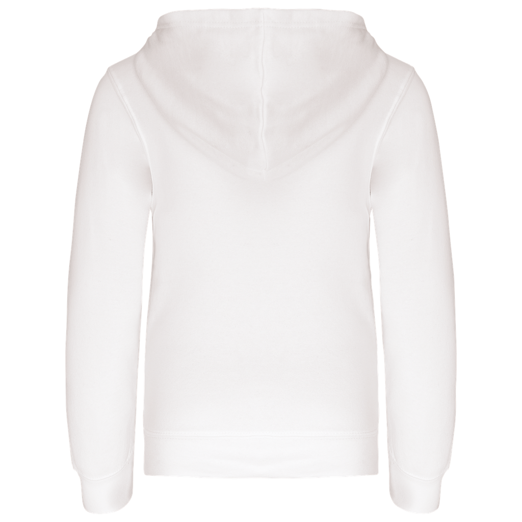 Kariban Sweat-shirt capuche contrastée enfant White / Fine Grey (K453)