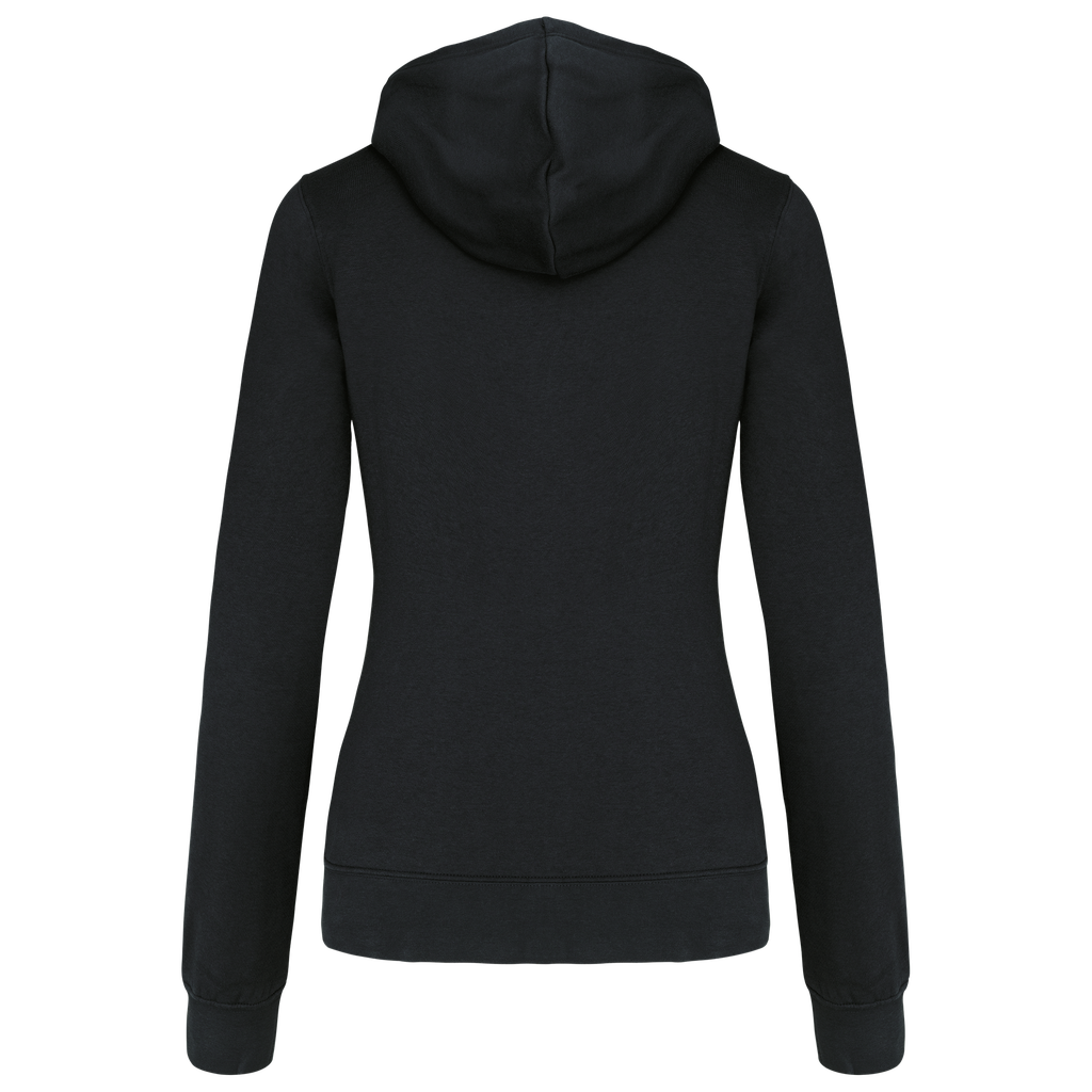 Kariban Sweat-shirt capuche contrastée femme Black / Red (K465)