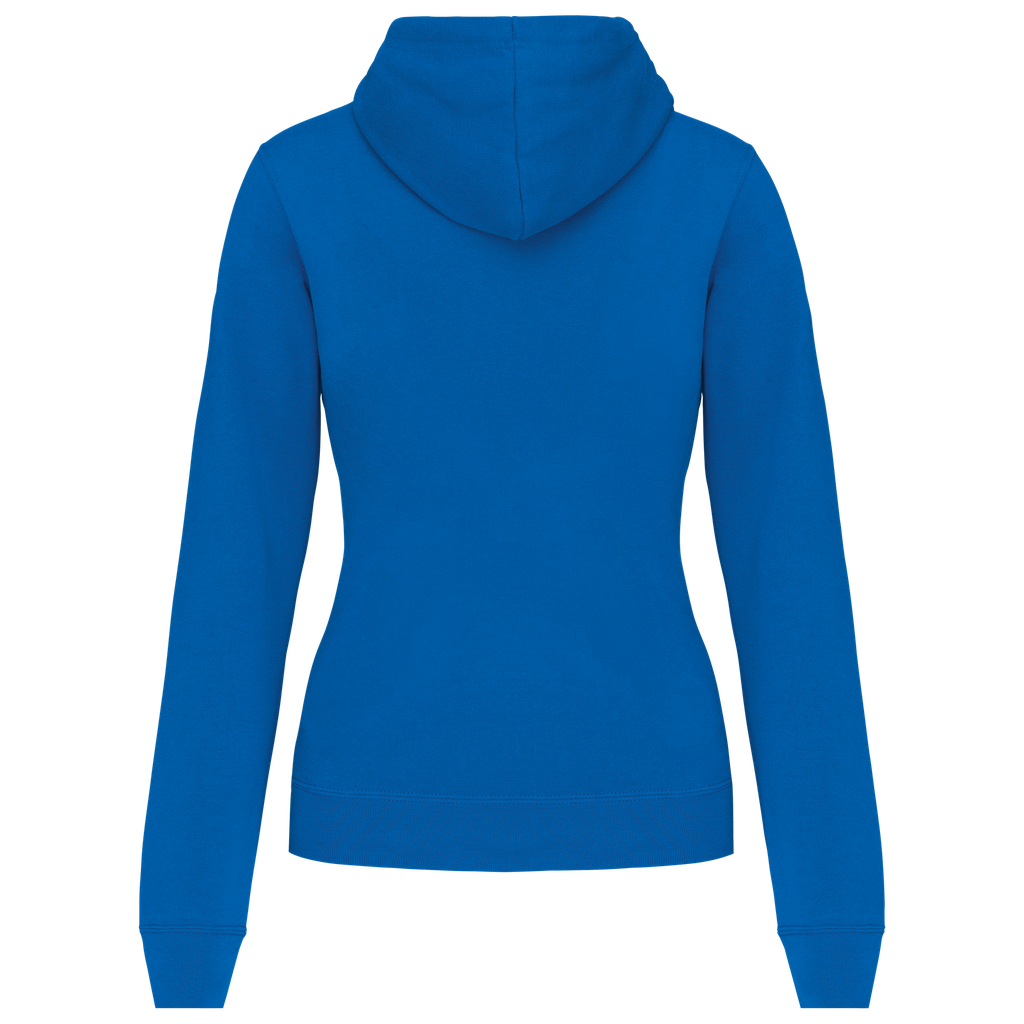 Kariban Sweat-shirt capuche contrastée femme Light Royal Blue / Yellow (K465)