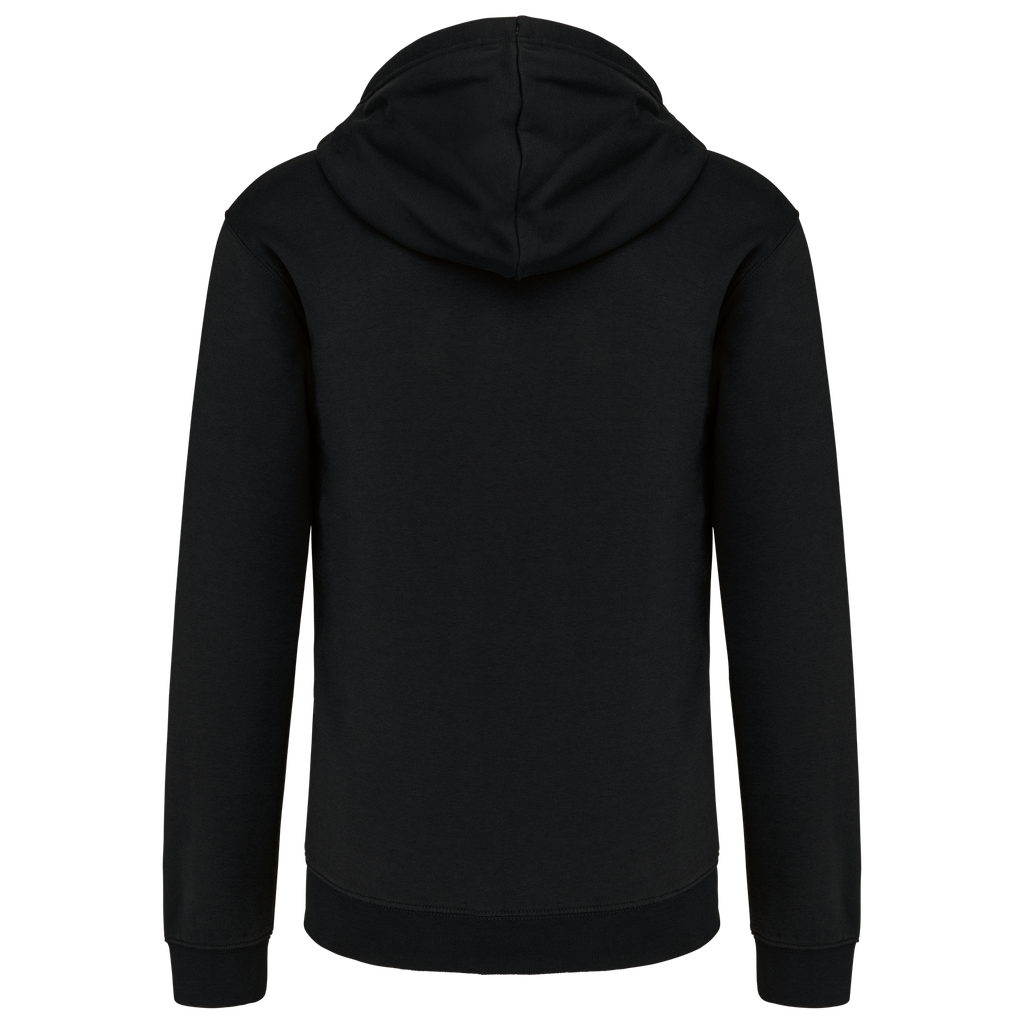 Kariban Sweat-shirt zippé capuche contrastée Black / Red (K466)