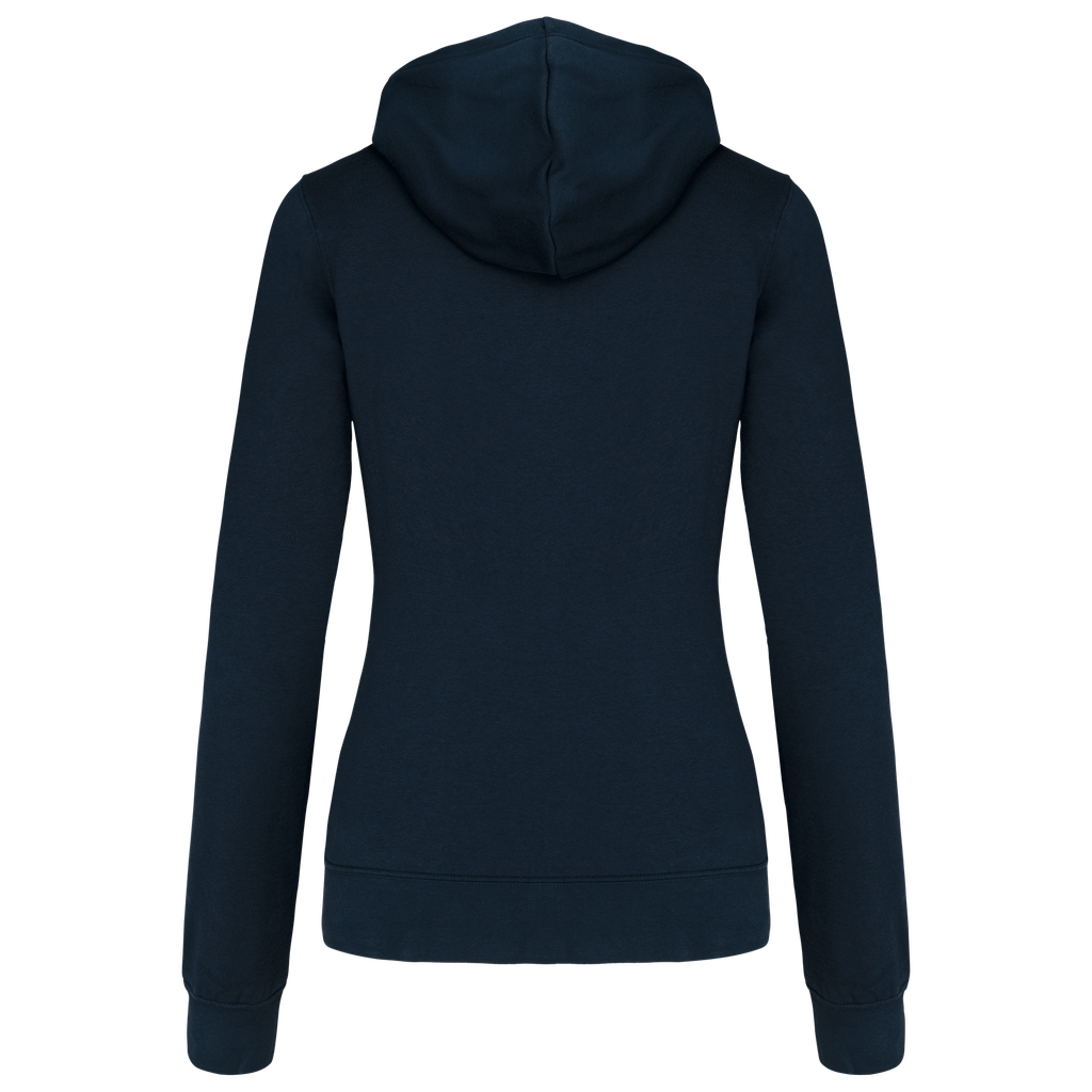 Kariban Sweat-shirt zippé capuche contrastée femme Navy / Fine Grey (K467)