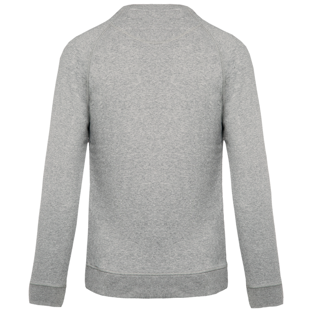 Kariban Sweat-shirt Bio col rond manches raglan homme Grey Heather (K480)