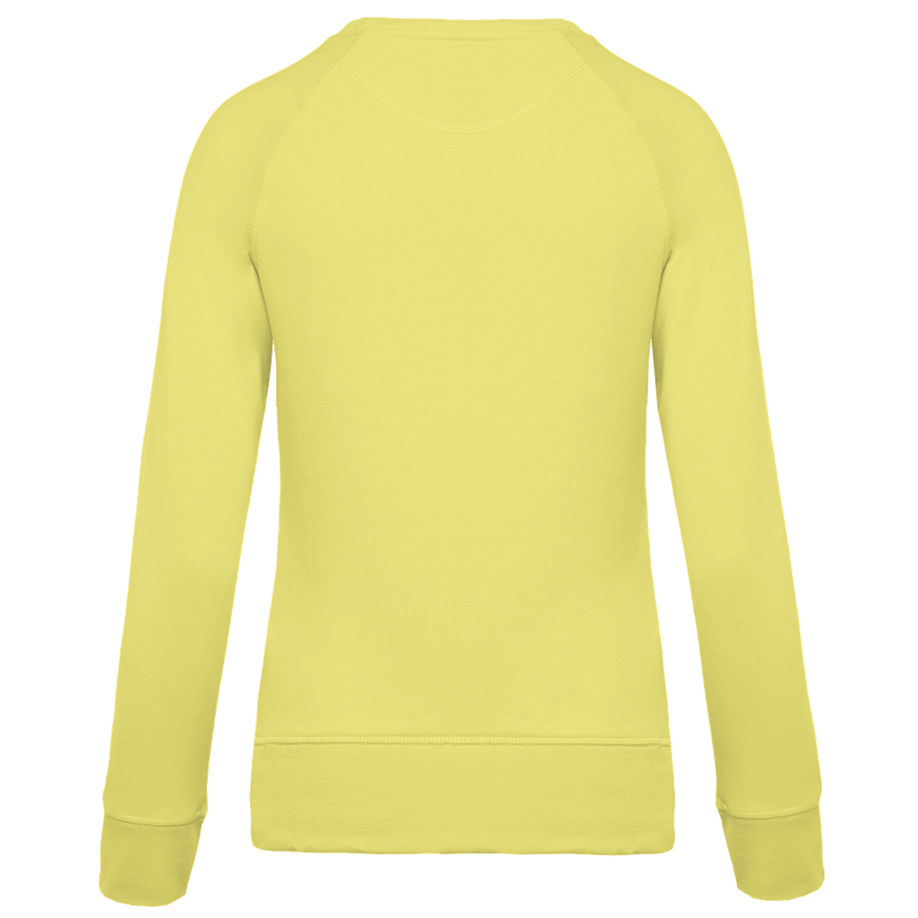Kariban Sweat-shirt Bio col rond manches raglan femme Lemon Yellow (K481)