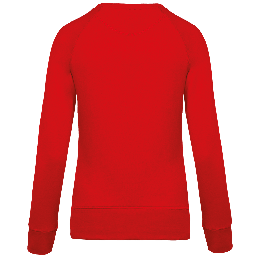 Kariban Sweat-shirt Bio col rond manches raglan femme Red (K481)