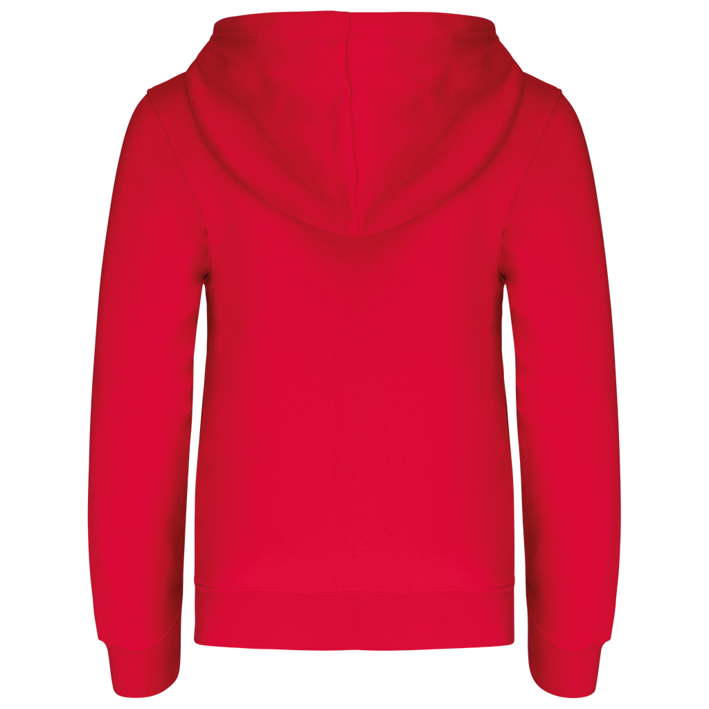 Kariban Sweat-shirt zippé capuche enfant Red / White (K486)