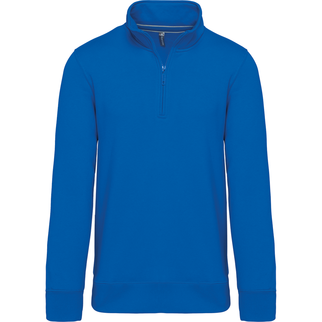 Kariban Sweat-shirt col zippé homme Light Royal Blue (K487)