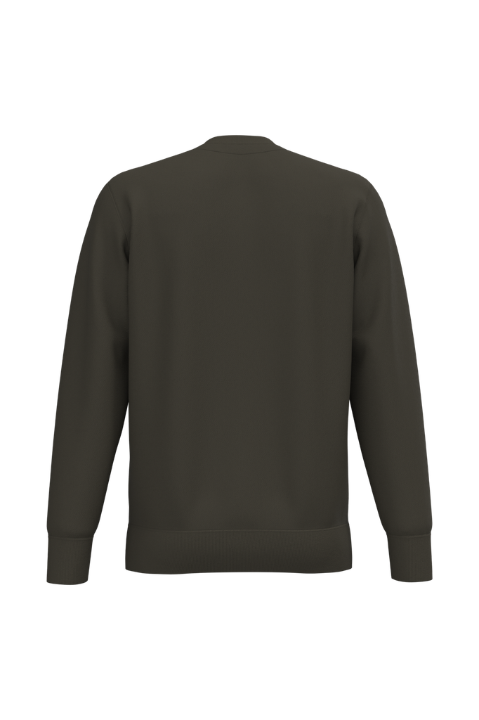 Kariban Sweat-shirt col rond homme Dark Khaki (K488)