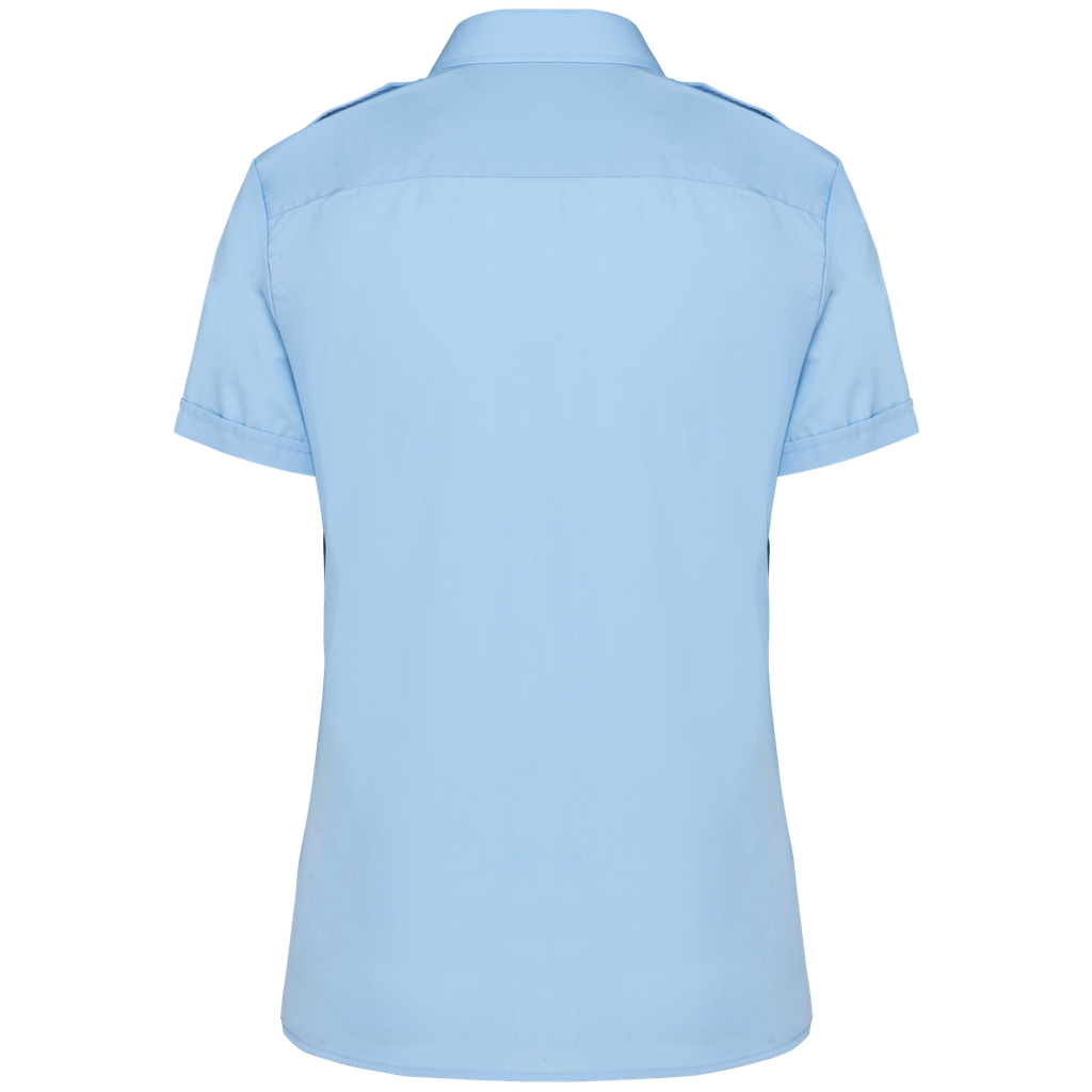 Kariban Chemise pilote manches courtes femme Sky Blue (K504)