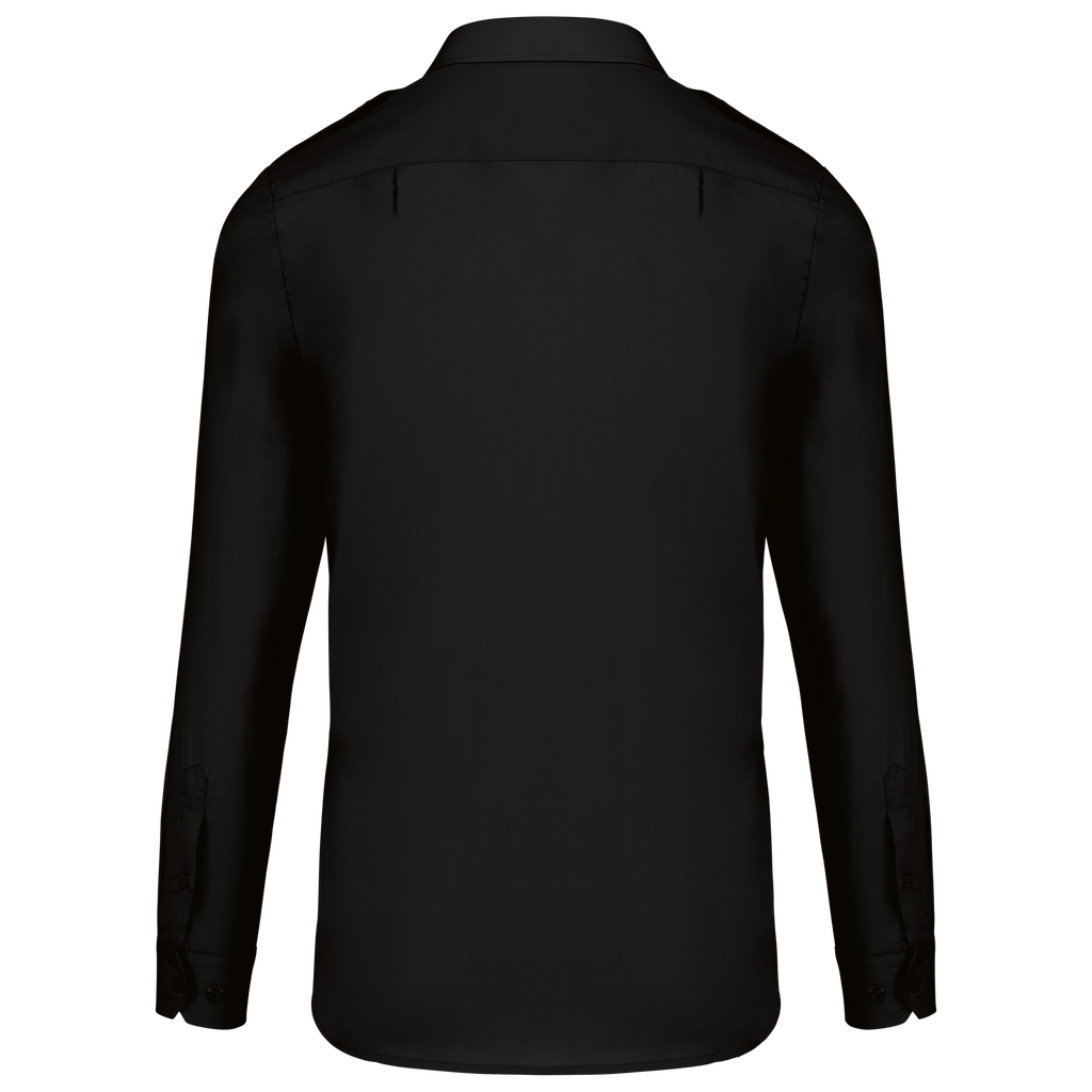 Kariban Chemise pilote manches longues homme Black (K505)