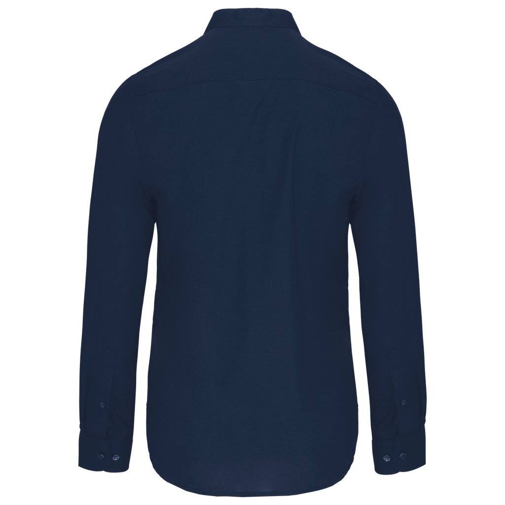 Kariban Chemise col mao manches longues Navy (K515)