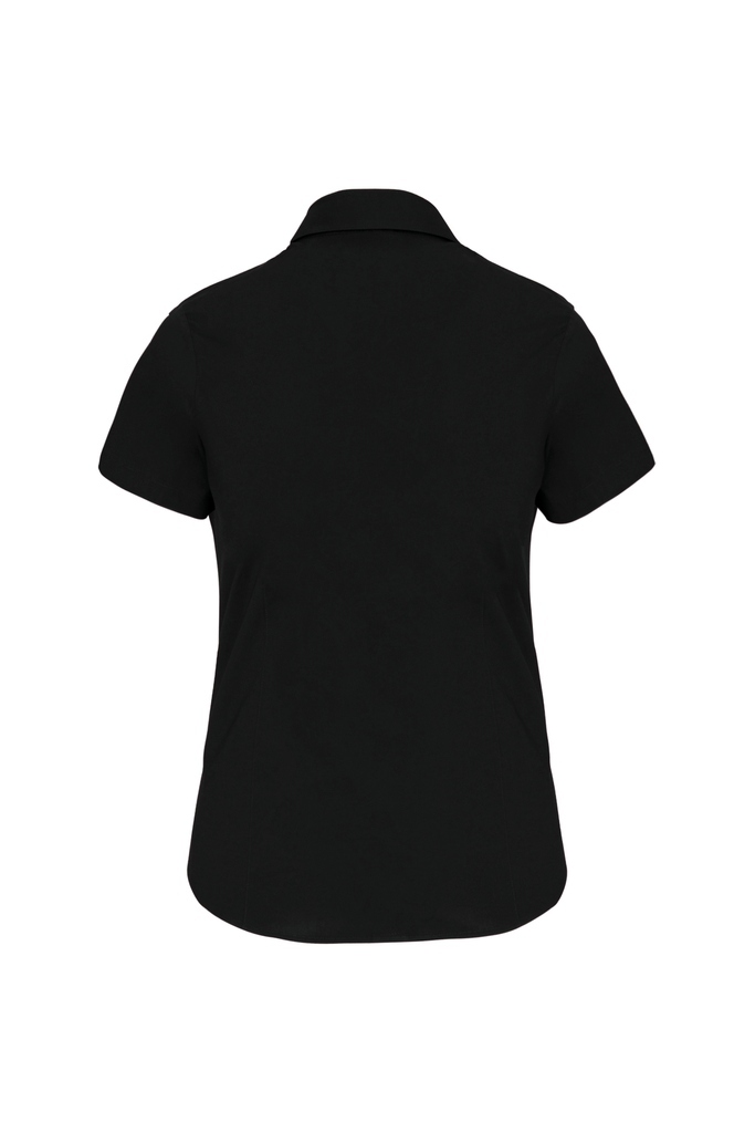 Kariban Chemise coton / élasthanne manches courtes femme Black (K532)