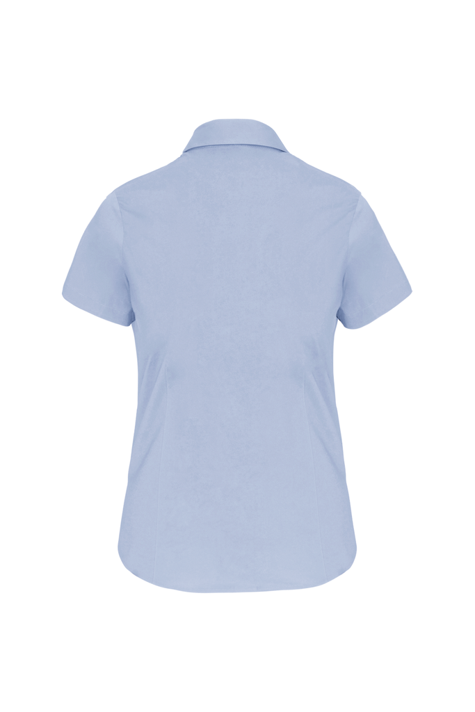 Kariban Chemise coton / élasthanne manches courtes femme Light Blue (K532)