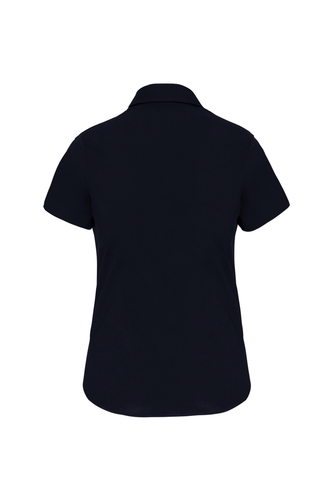 Kariban Chemise coton / élasthanne manches courtes femme Navy (K532)