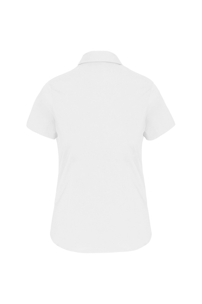 Kariban Chemise coton / élasthanne manches courtes femme White (K532)