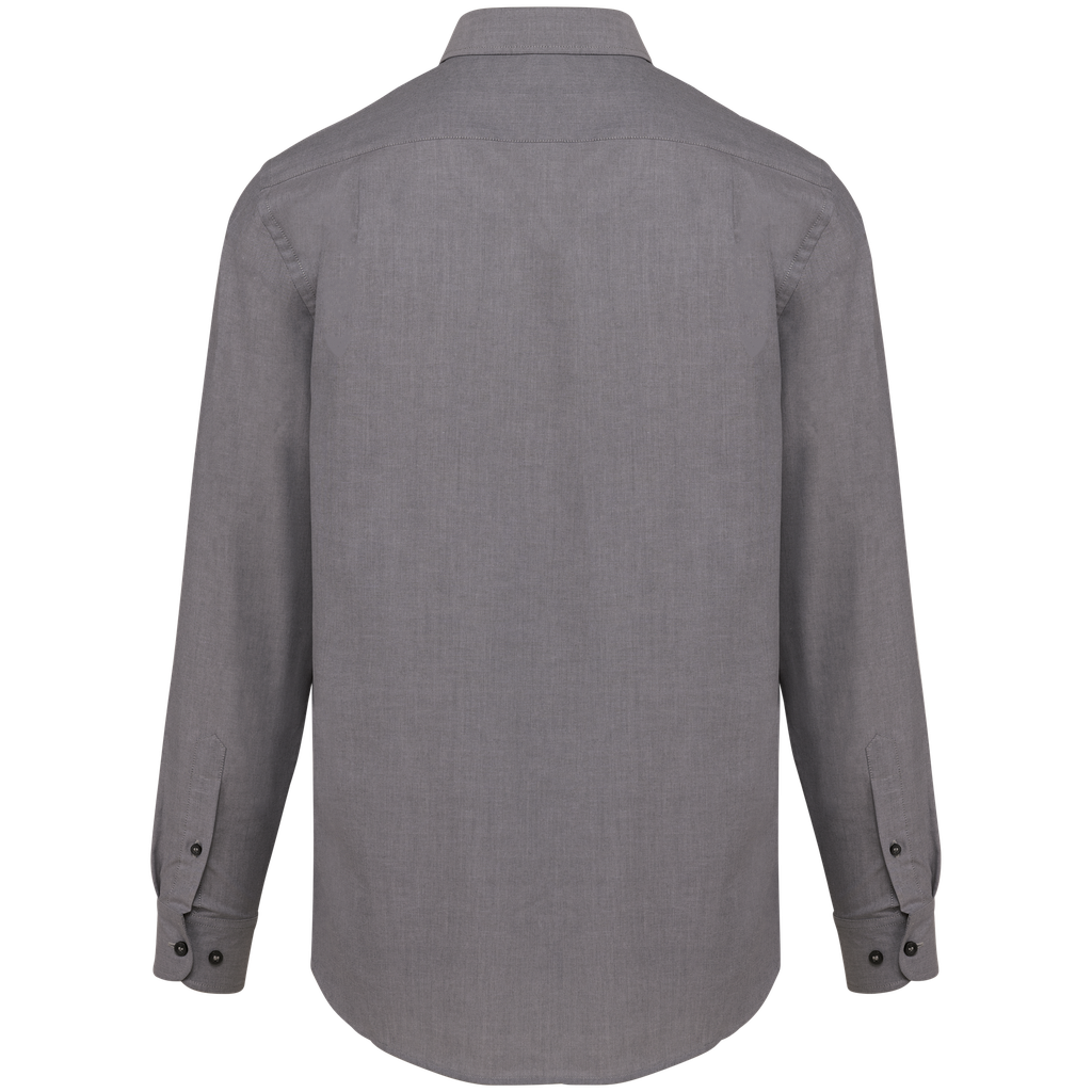 Kariban Chemise Oxford manches longues Oxford Silver (K533)