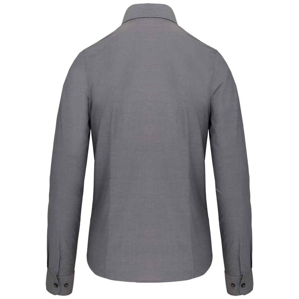 Kariban Chemise Oxford manches longues femme Oxford Silver (K534)