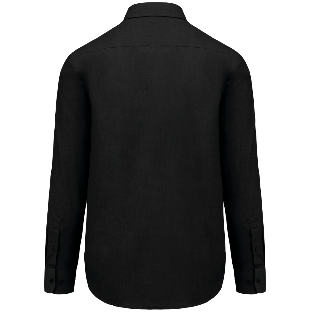 Kariban Chemise popeline polycoton entretien facile homme Black (K545)