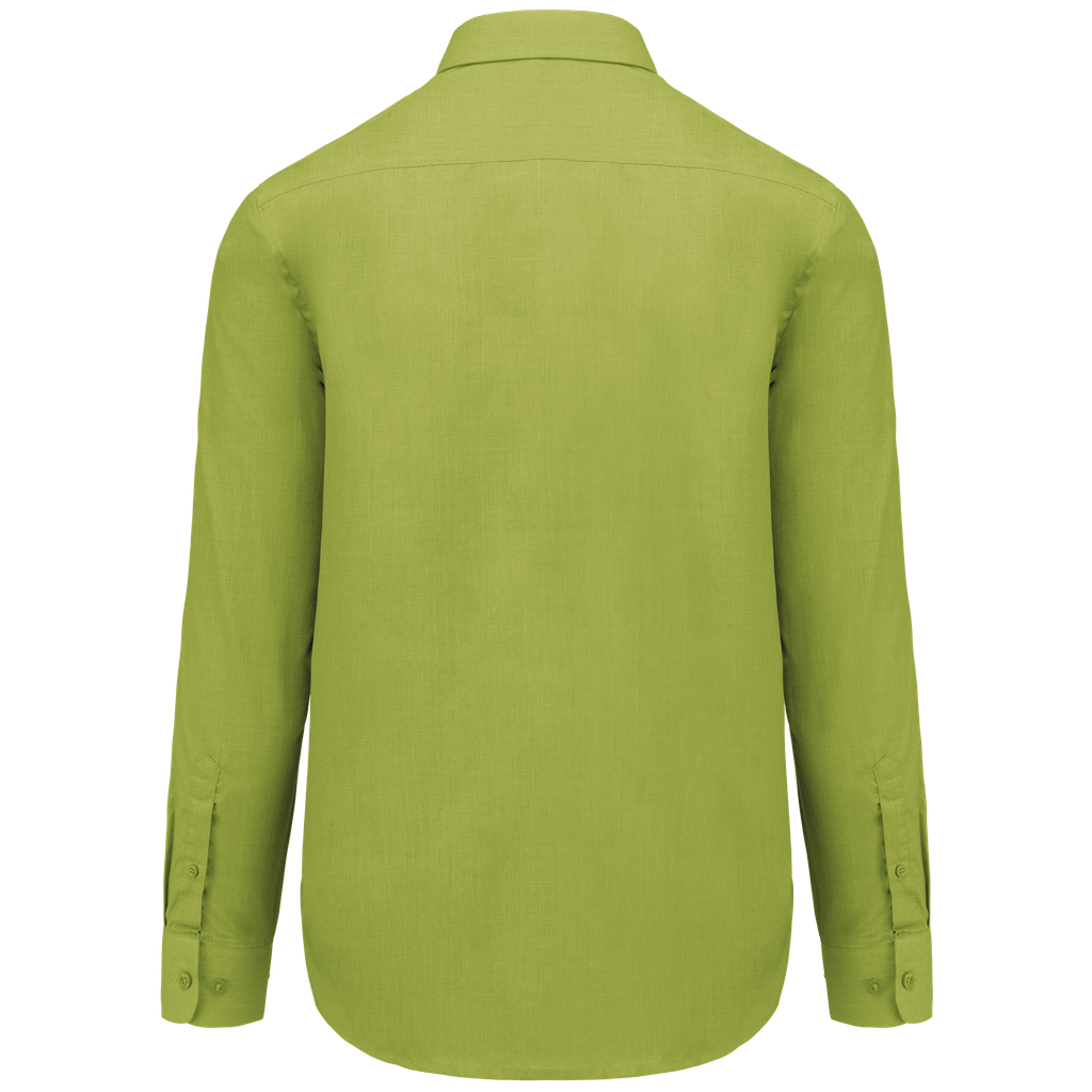 Kariban Chemise popeline polycoton entretien facile homme Burnt Lime (K545)