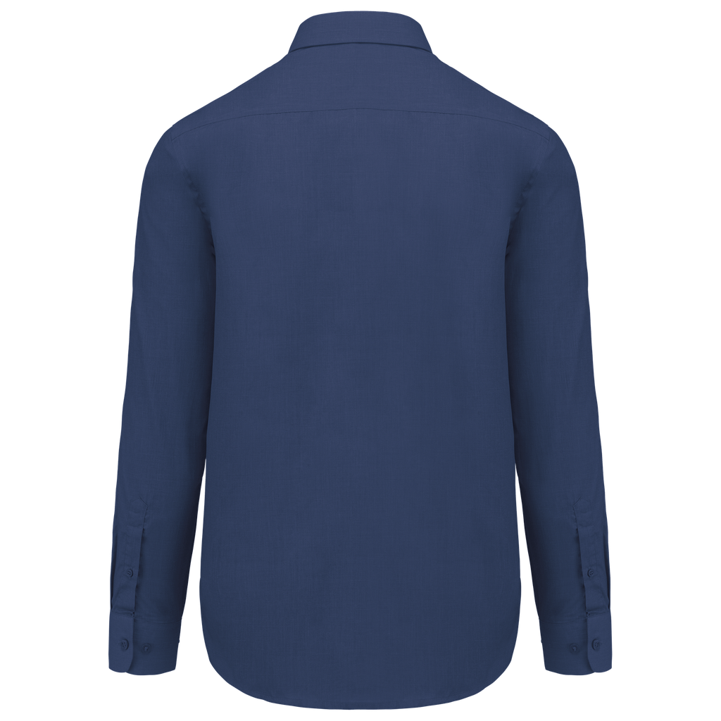 Kariban Chemise popeline polycoton entretien facile homme Deep Blue (K545)