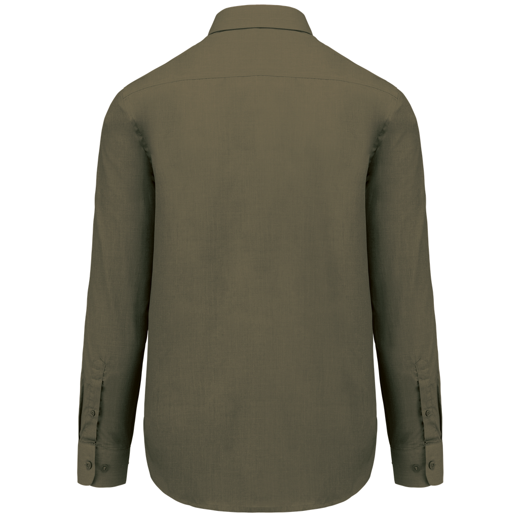 Kariban Chemise popeline polycoton entretien facile homme Light khaki (K545)