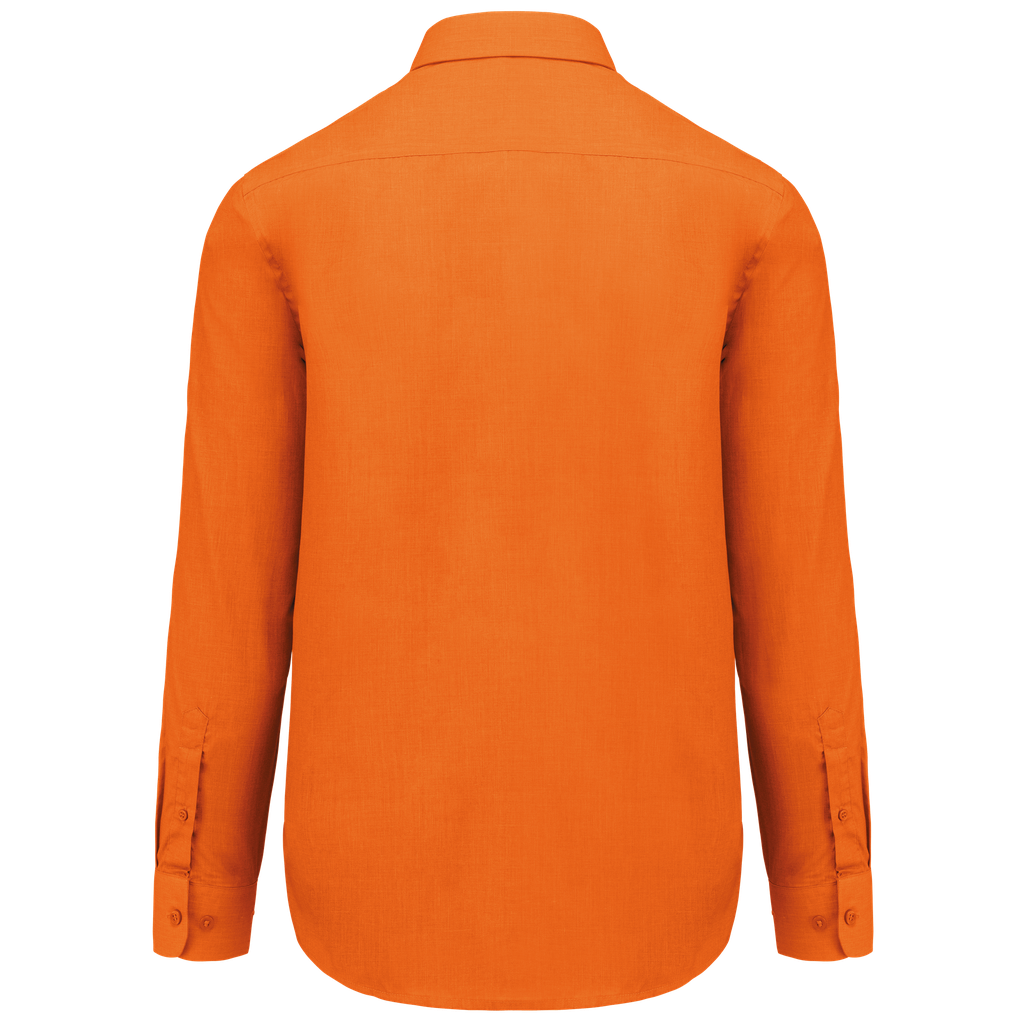 Kariban Chemise popeline polycoton entretien facile homme Orange (K545)