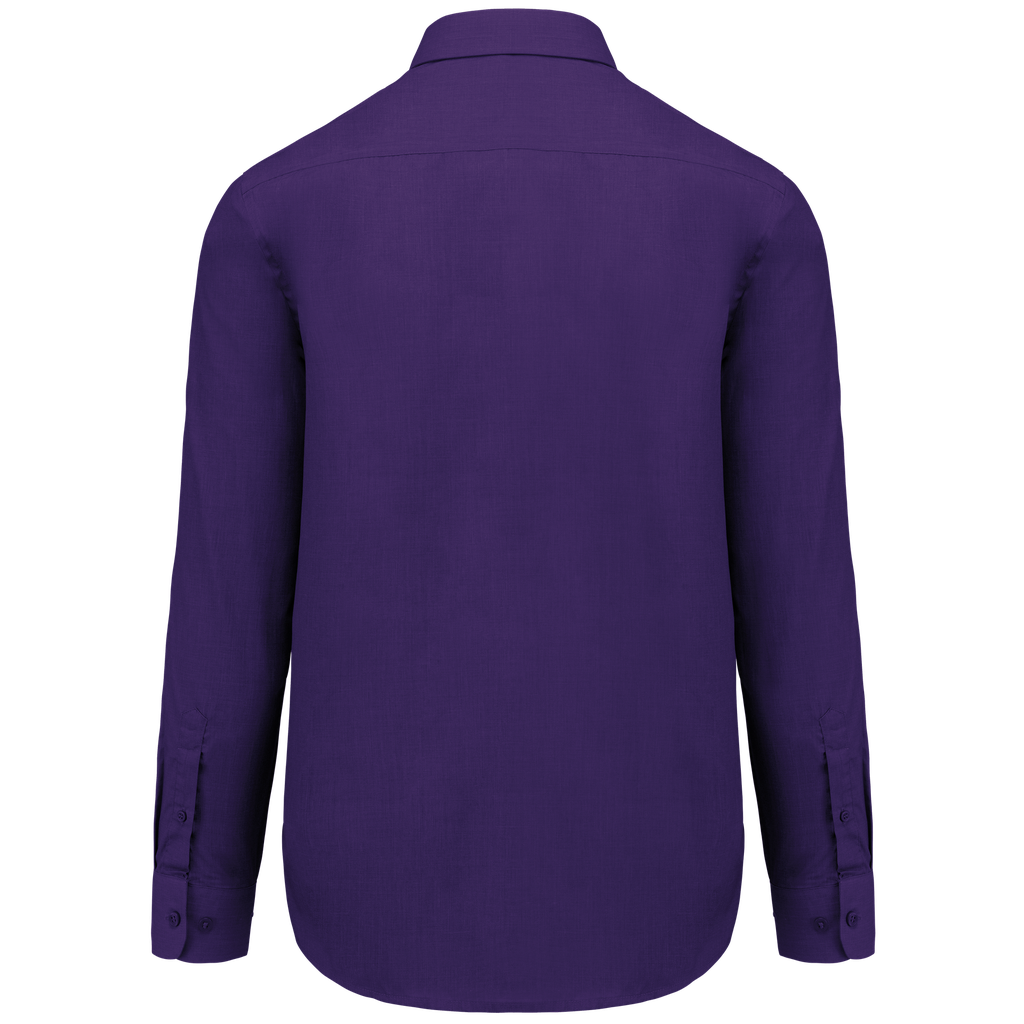 Kariban Chemise popeline polycoton entretien facile homme Purple (K545)