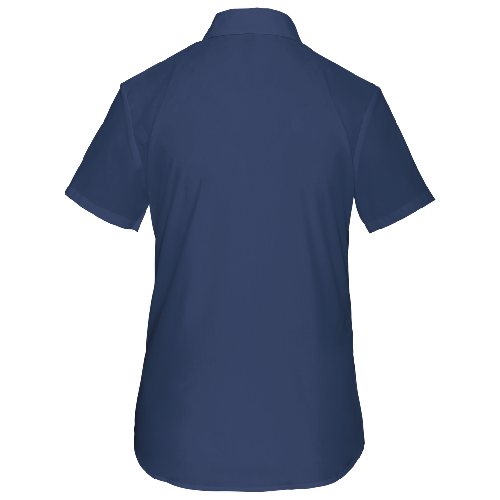 Kariban Chemise popeline polycoton manches courtes entretien facile femme Deep Blue (K548)