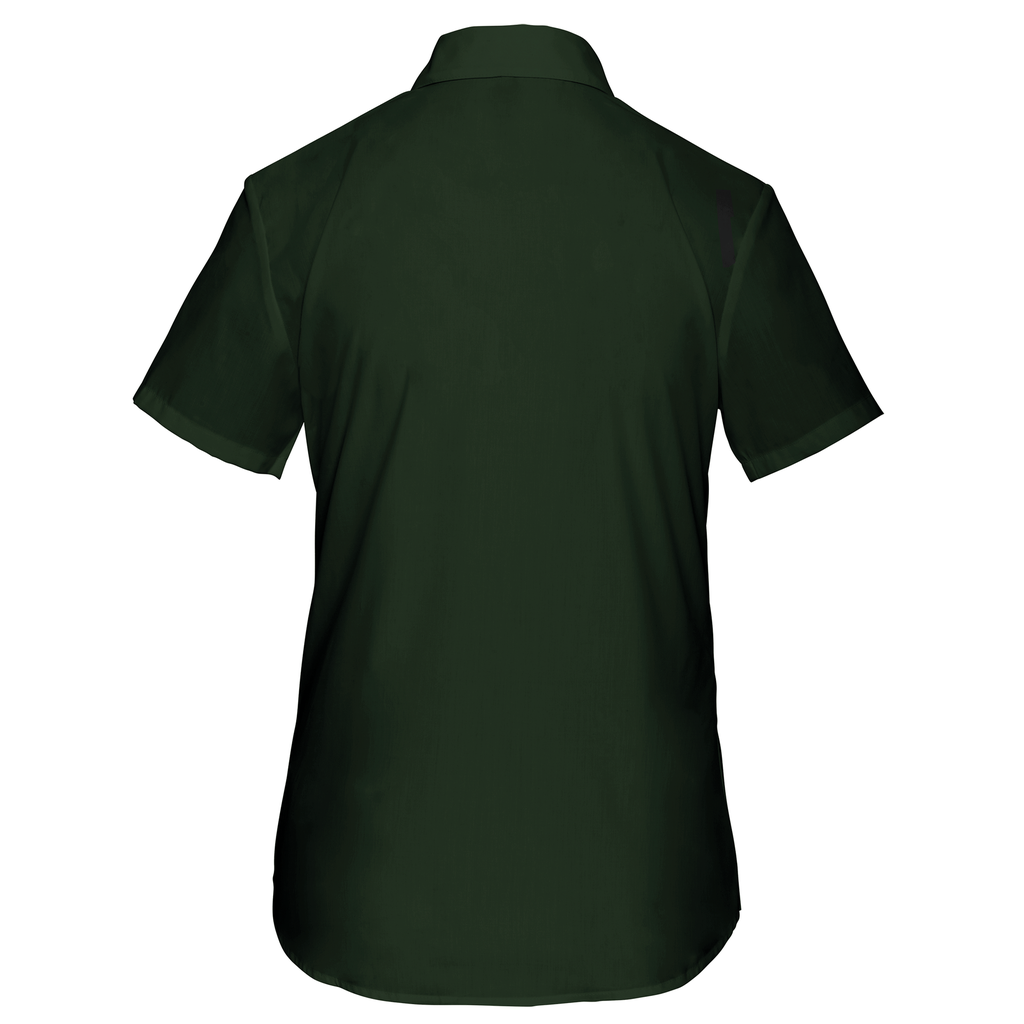 Kariban Chemise popeline polycoton manches courtes entretien facile femme Forest Green (K548)