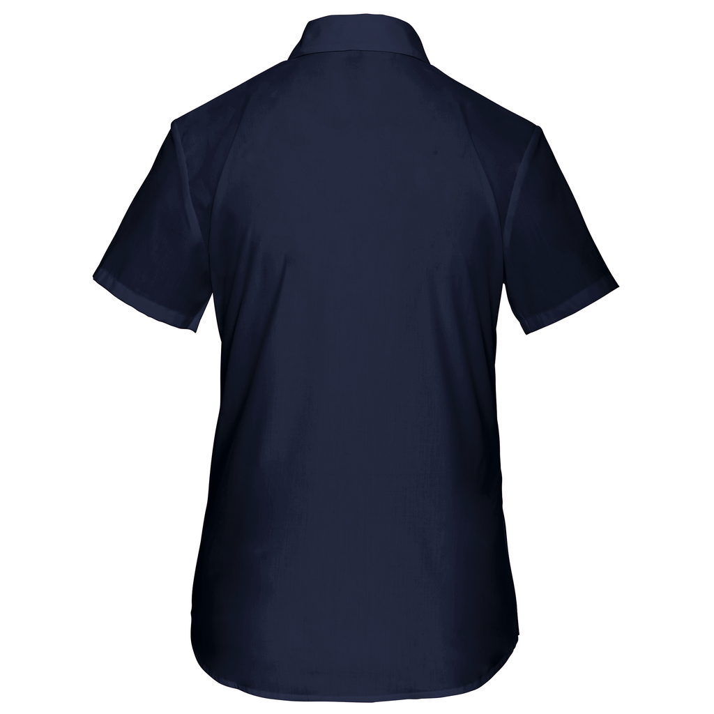 Kariban Chemise popeline polycoton manches courtes entretien facile femme Navy (K548)