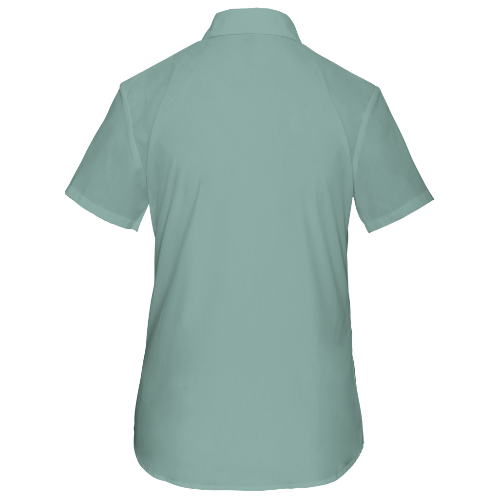 Kariban Chemise popeline polycoton manches courtes entretien facile femme Sage (K548)