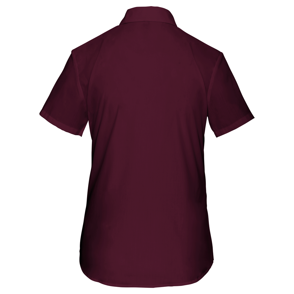 Kariban Chemise popeline polycoton manches courtes entretien facile femme Wine (K548)