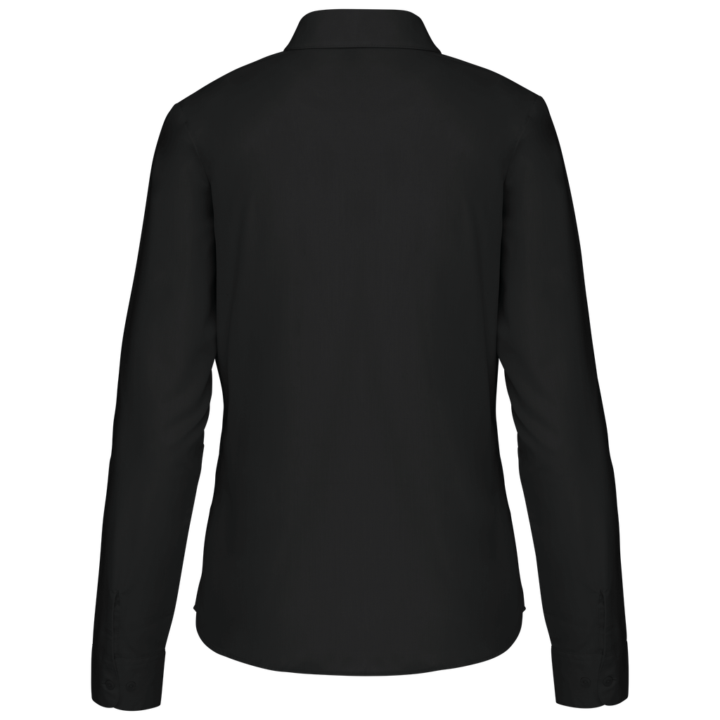 Kariban Chemise popeline polycoton entretien facile femme Black (K549)