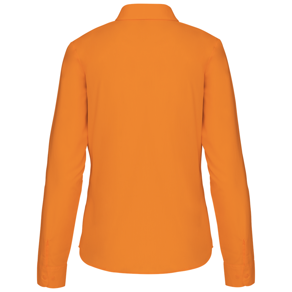 Kariban Chemise popeline polycoton entretien facile femme Orange (K549)