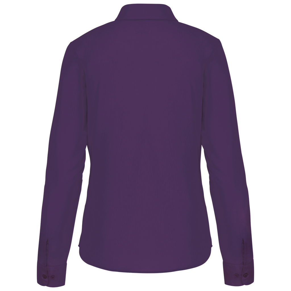 Kariban Chemise popeline polycoton entretien facile femme Purple (K549)