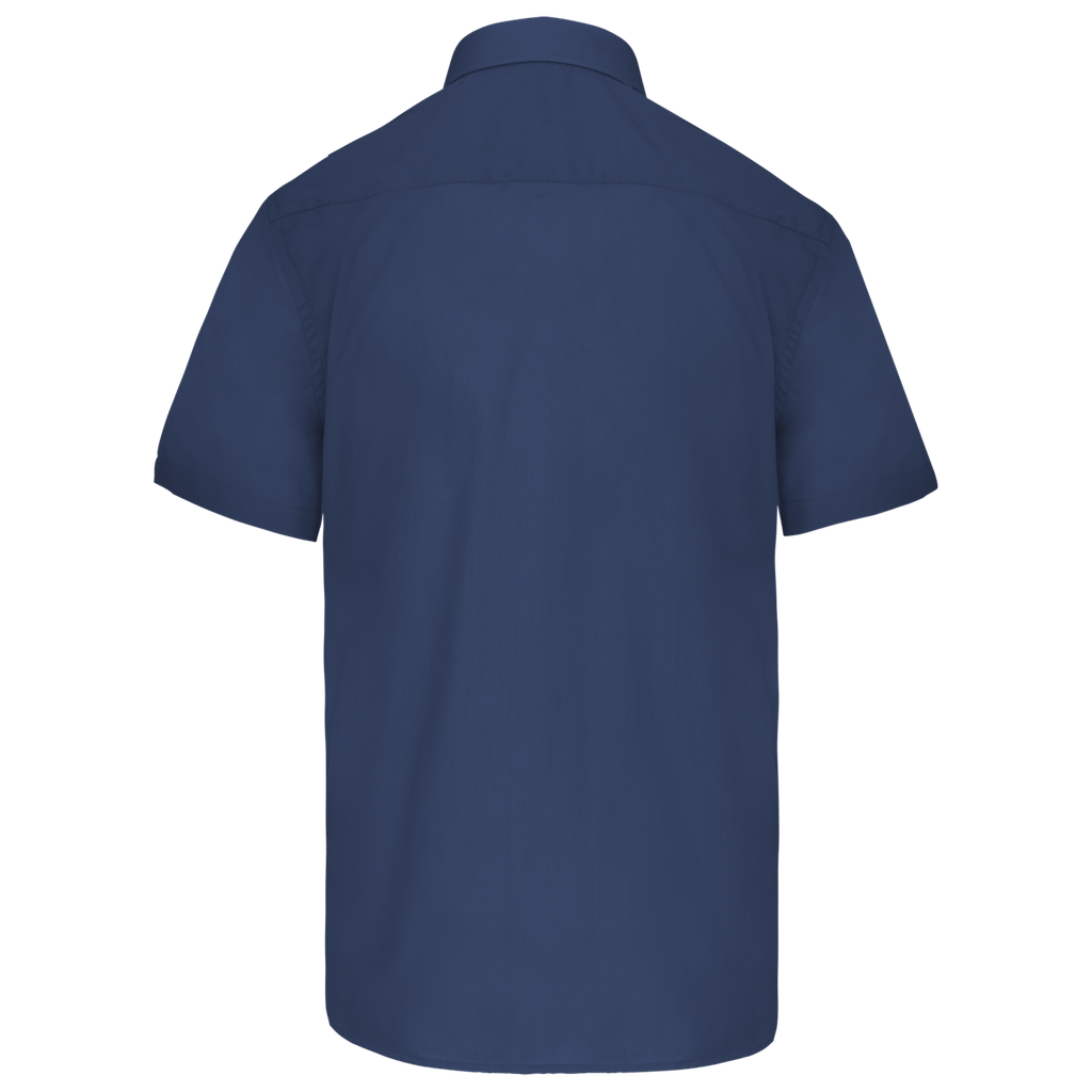 Kariban Chemise popeline polycoton manches courtes entretien facile homme Deep Blue (K551)