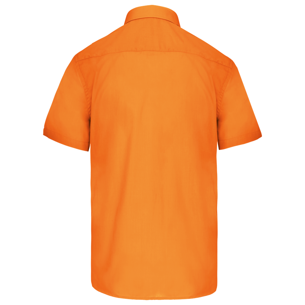 Kariban Chemise popeline polycoton manches courtes entretien facile homme Orange (K551)