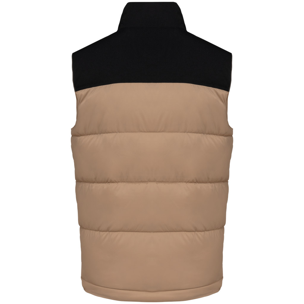 Kariban Bodywarmer matelassé bi-ton unisexe Wet Sand / Black (K6162)