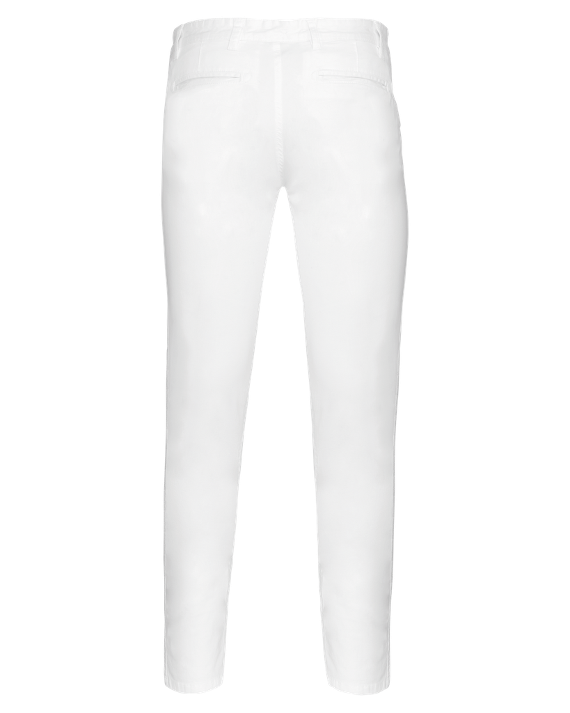 [K740_55095_55080] Kariban Pantalon chino homme White (K740) (38 FR)