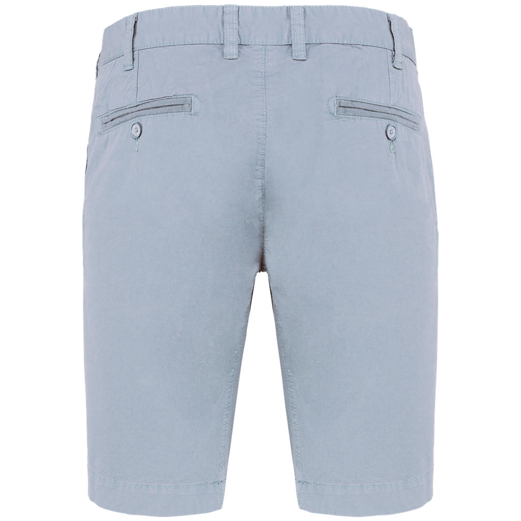 Kariban Bermuda aspect délavé homme Washed Smoky Blue (K752)