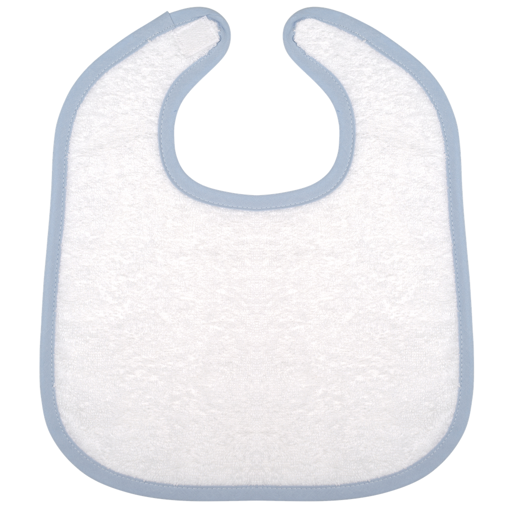 Kariban Bavoir éponge bébé White / Sky Blue (K833)